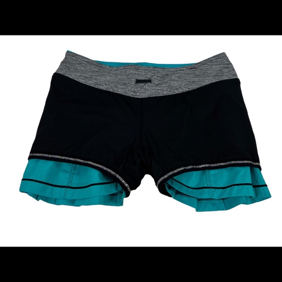 Lululemon Women 4 - 6 Skort Run Reflection Green Skort Tennis Gym Drawstring EUC - Picture 12 of 12